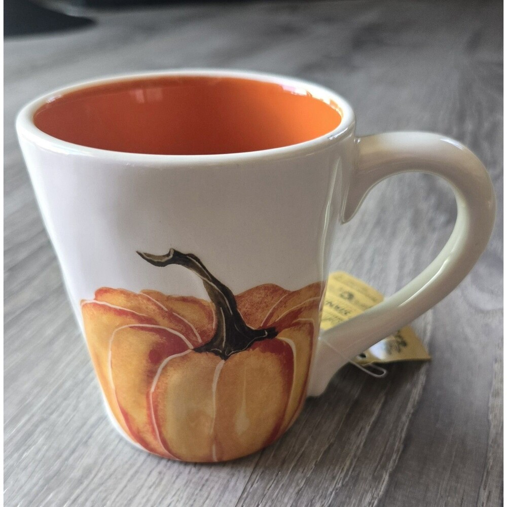 Robert Stanley Coffee Mug Ceramic Fall Harvest Pumpkin 16oz NWT Autumn